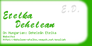 etelka dehelean business card